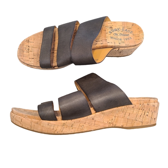 KorkEase Shoes Korkease Menzie Leather Sandals Black Poshmark